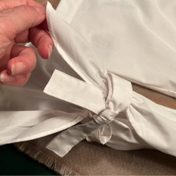 NWT Marled white blouse, M - Picture 6 of 12